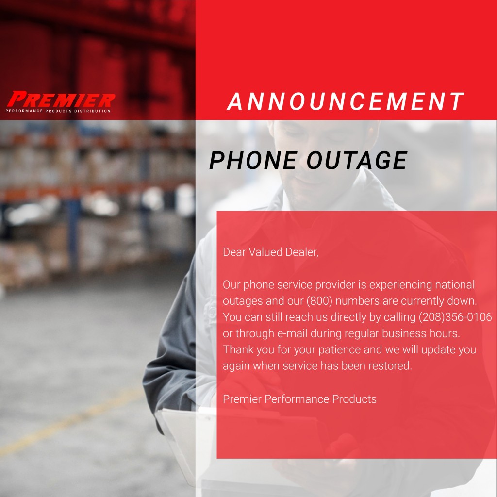 Phone Outage Announcement